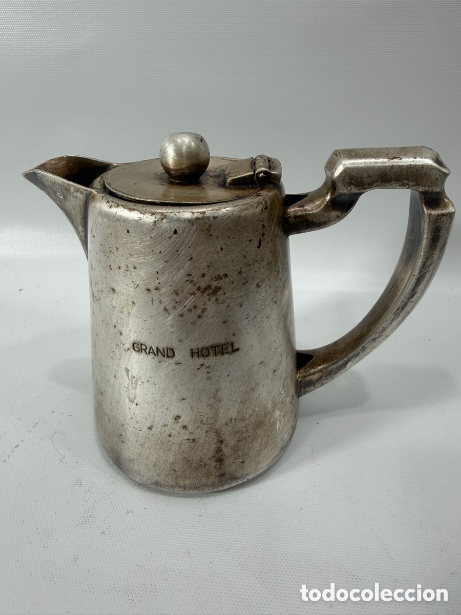 Antiquit&eacute;s: Jarra cafetera antigua ELKINGTON PLATE &ndash; Grand Hotel
