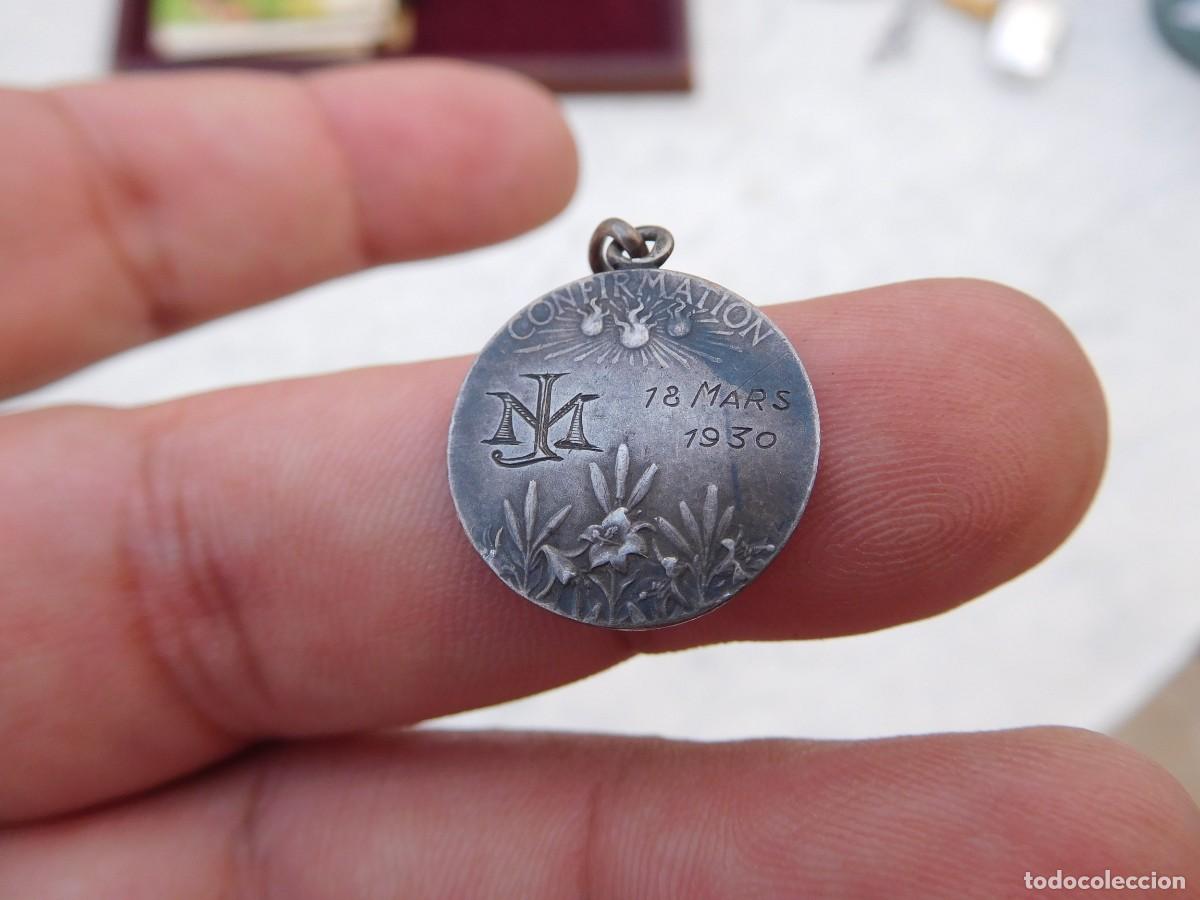 Antig&uuml;edades: Medalla antigua de plata confirmation datada en 1930 - Foto 4