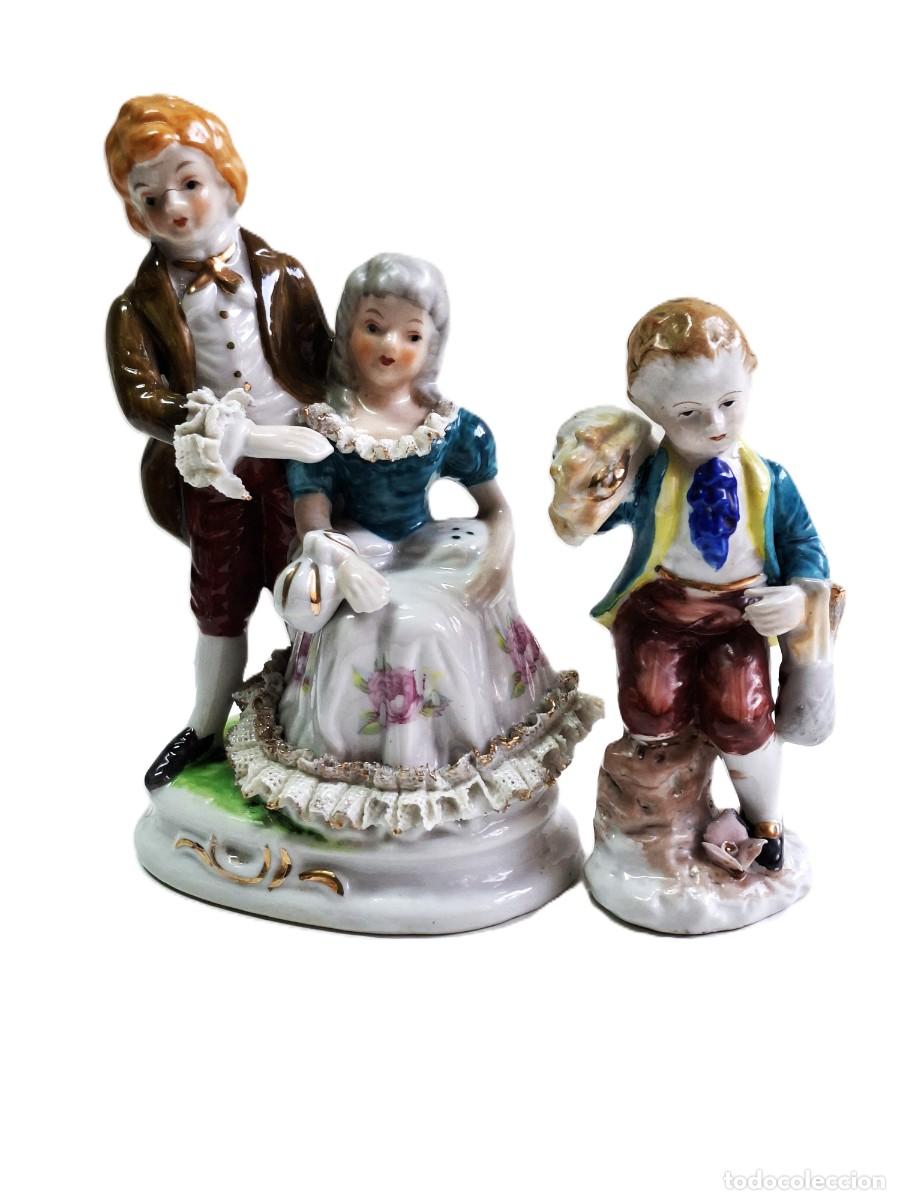 Antig&uuml;edades: 2 FIGURITAS DE PORCELANA - Foto 1