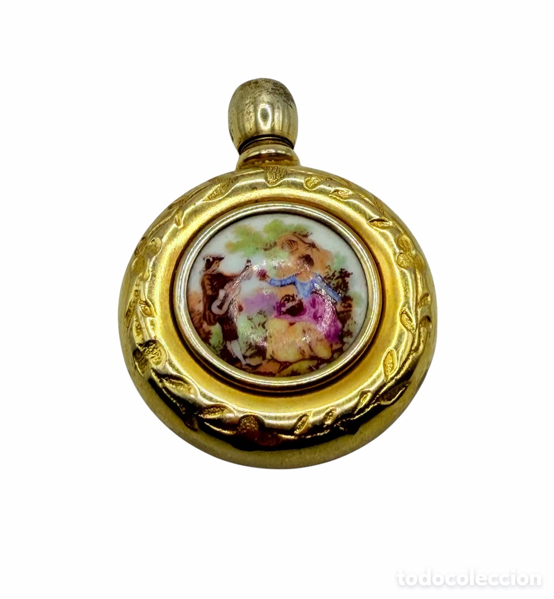 Antiquit&eacute;s: Antiguo Perfumero Dorado