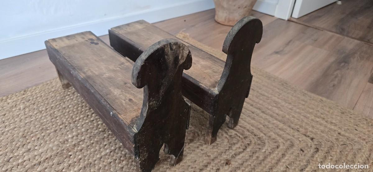 Antiquit&auml;ten: PATAS SOPORTE DE MADERA PARA APOYO BA&Uacute;L