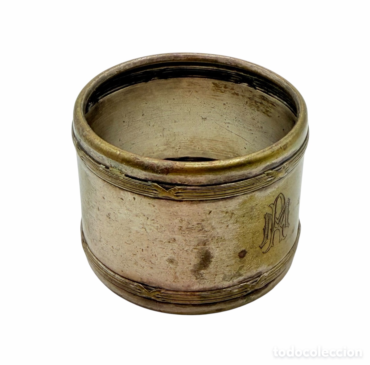 Oggetti Antichi: Antiguo Servilletero Plateado