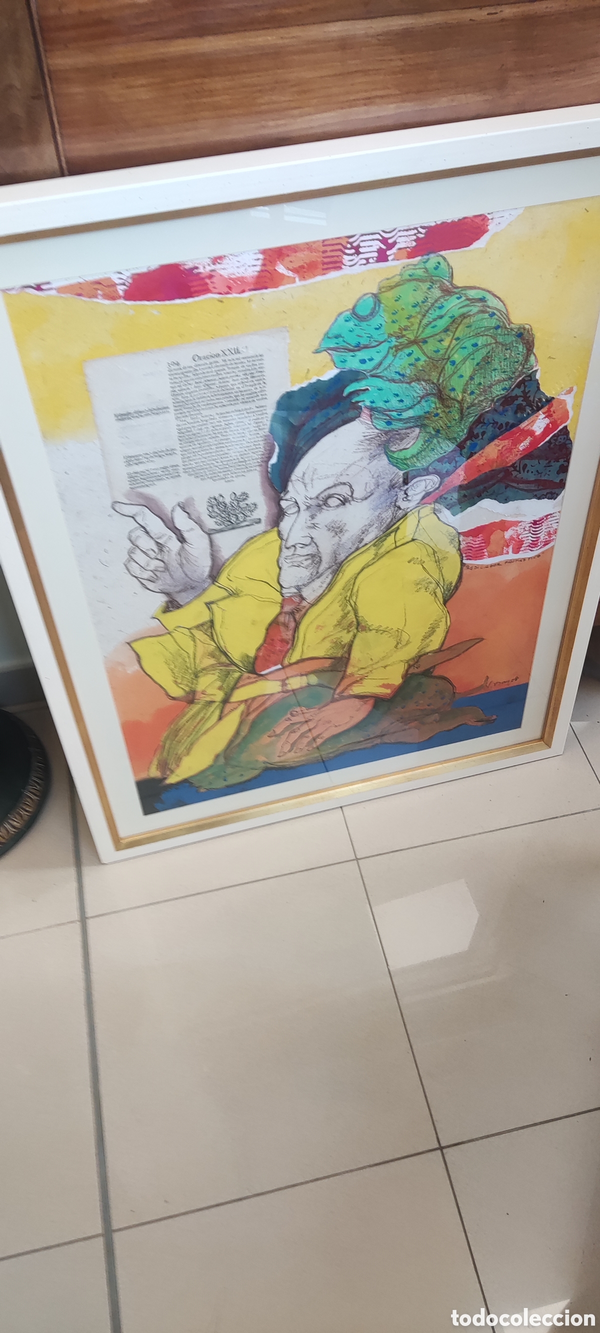 Antig&uuml;edades: natalio bayo collage t&eacute;cnica mixta