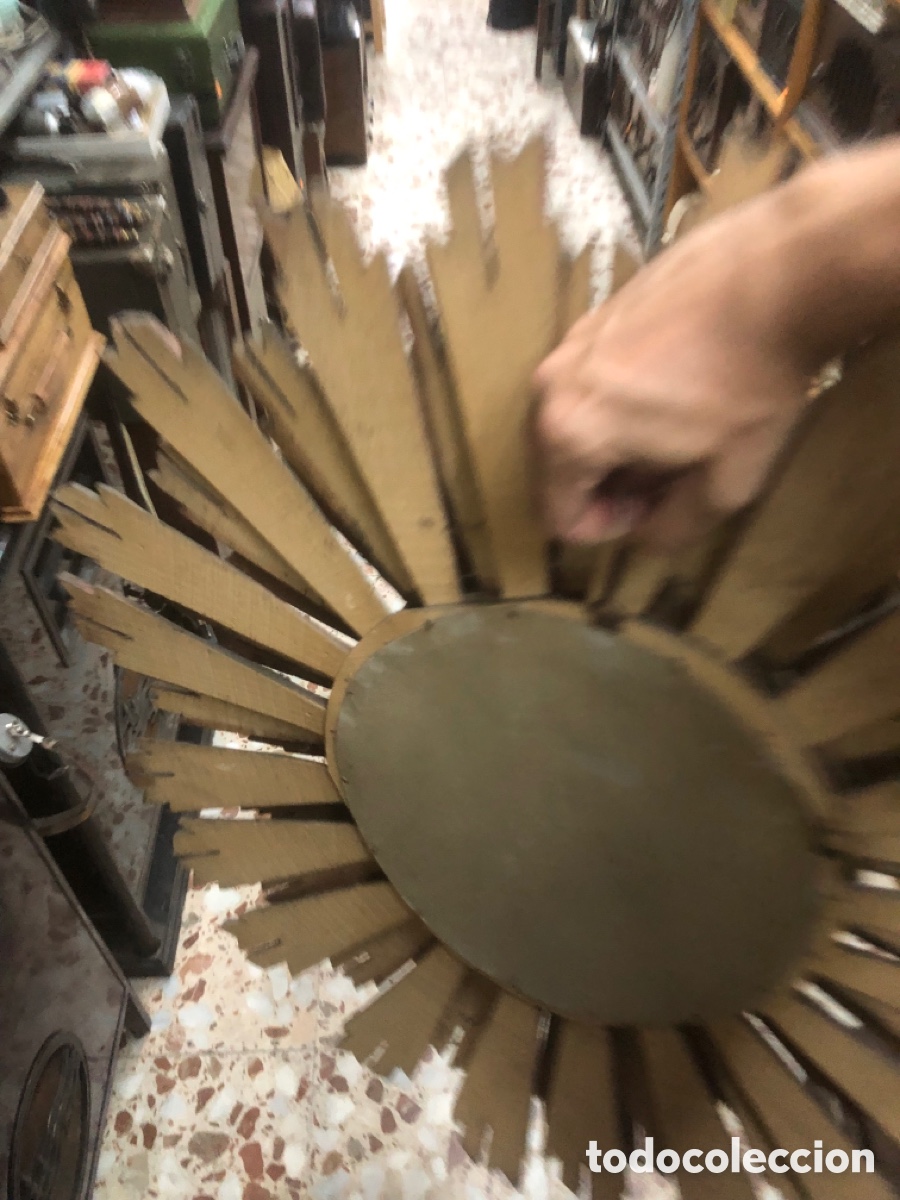 Antig&uuml;edades: Espejo marco forma sol - Foto 10