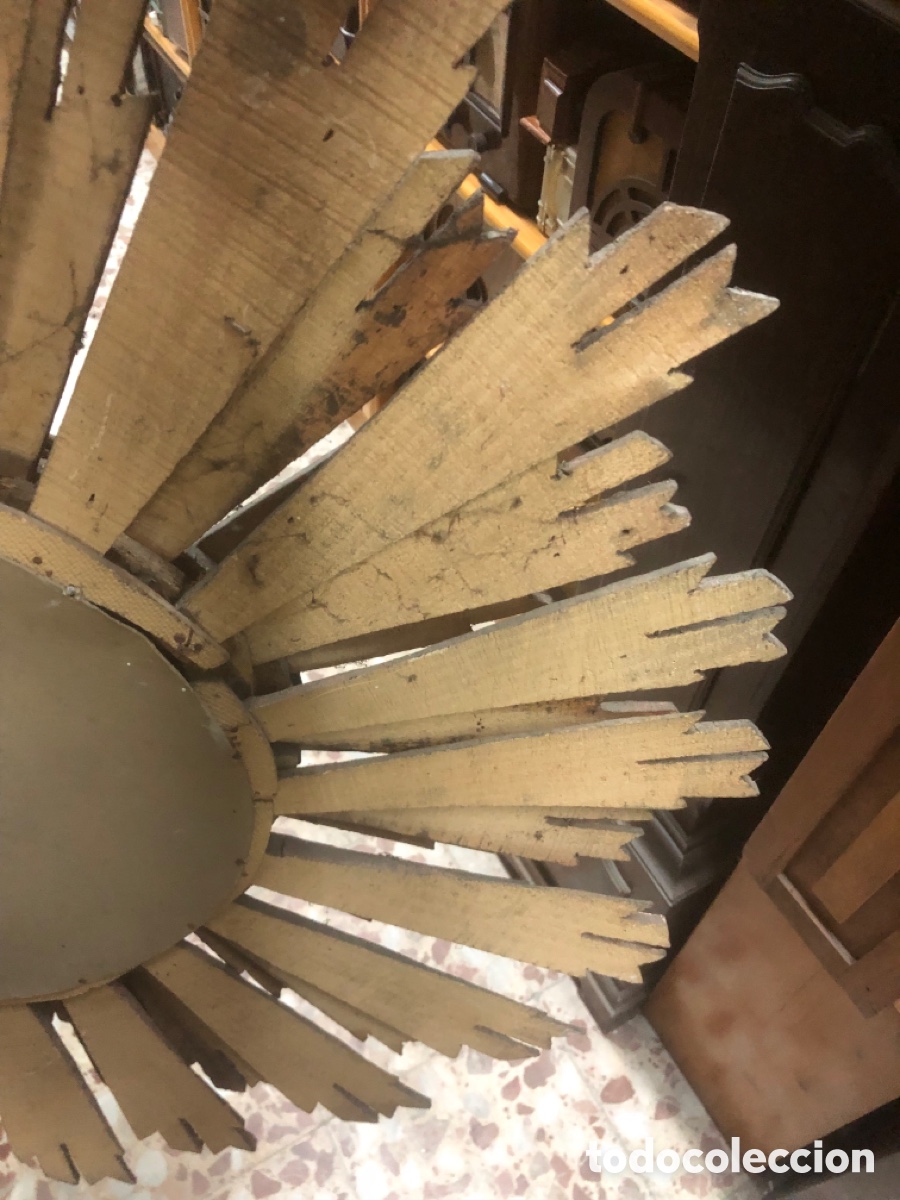 Antig&uuml;edades: Espejo marco forma sol - Foto 11