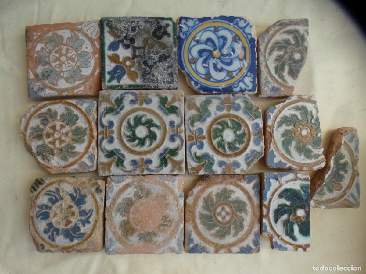 Antig&uuml;edades: Azulejo, Azulejos Olambrilla Espa&ntilde;ol, Toledo siglo 16