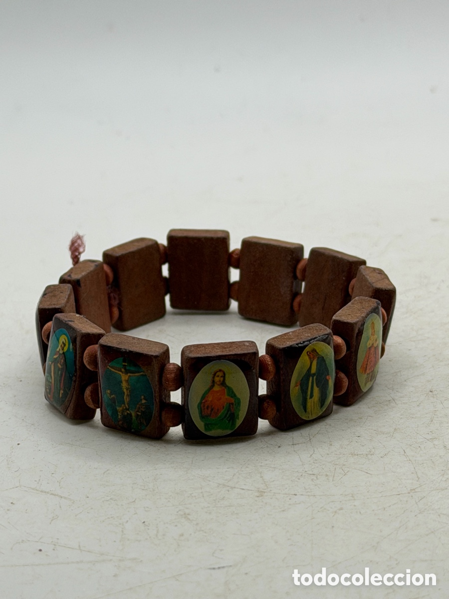 Antig&uuml;edades: Pulsera Santos y V&iacute;rgenes - Foto 3
