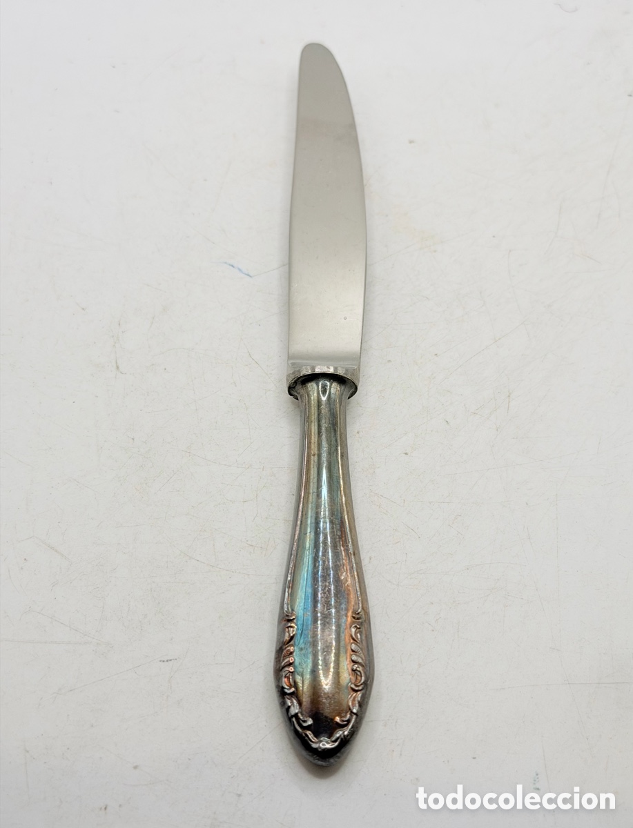 Antig&uuml;edades: Antiguo Cuchillo Plateado - Foto 2