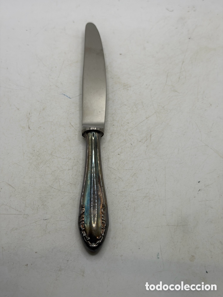 Antig&uuml;edades: Antiguo Cuchillo Plateado - Foto 3