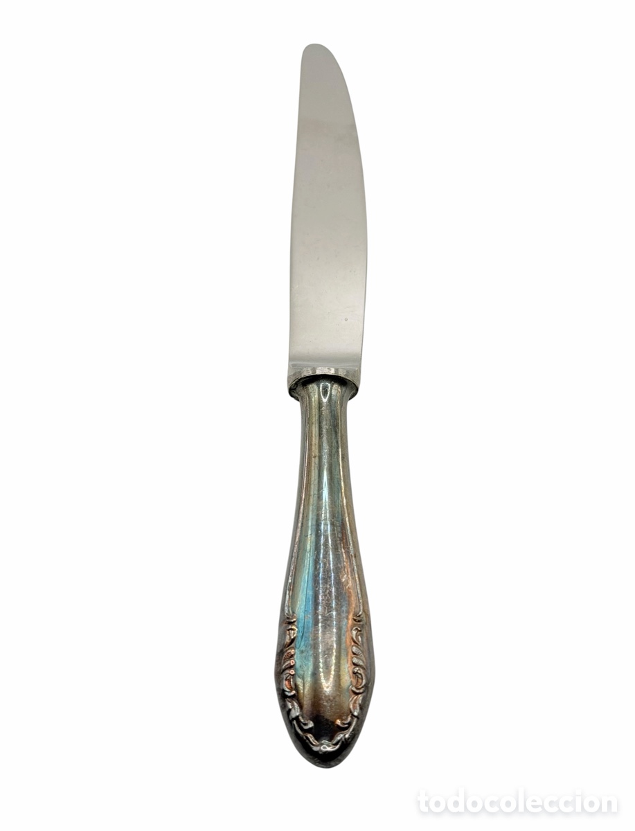 Oggetti Antichi: Antiguo Cuchillo Plateado