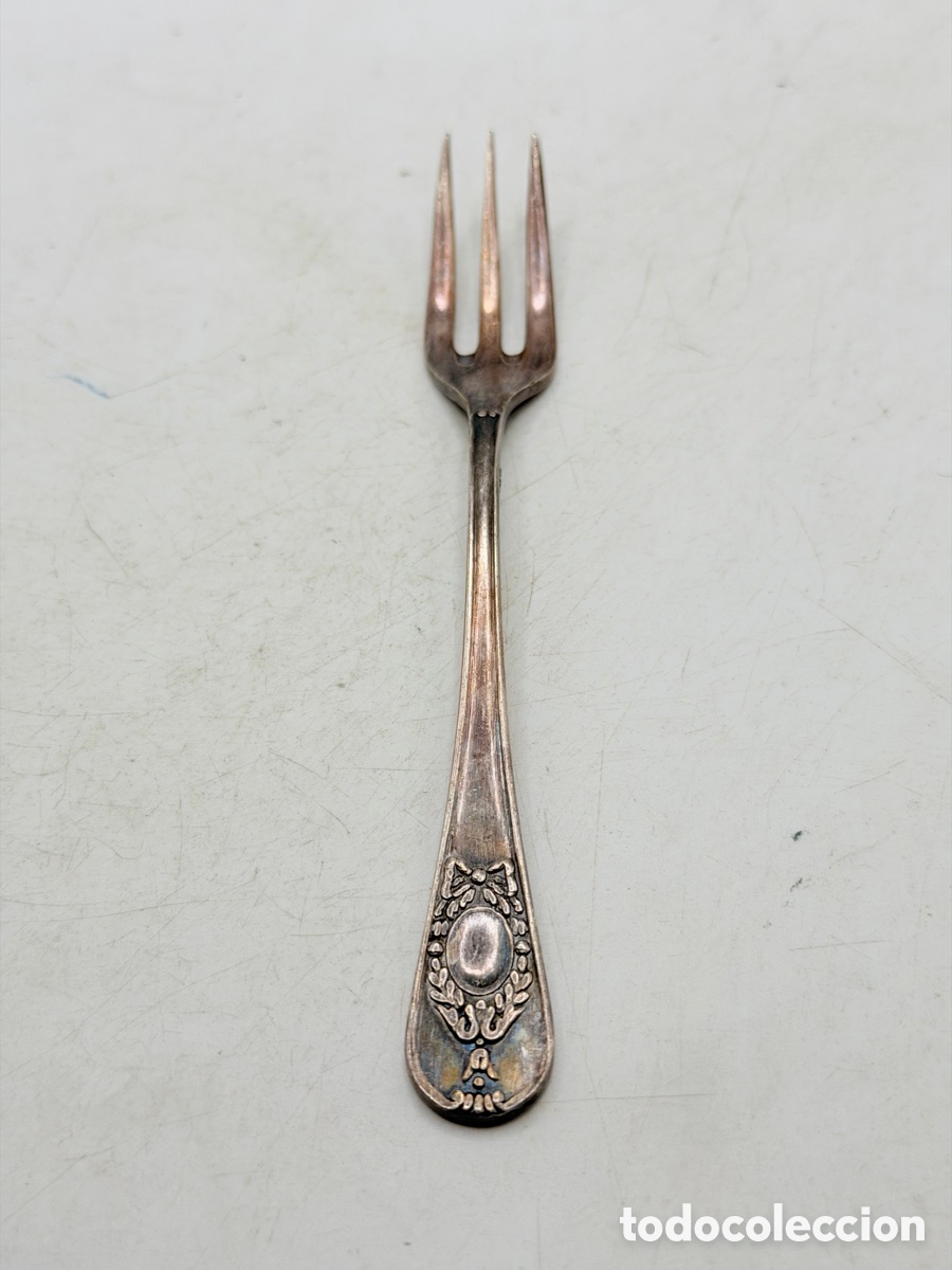 Antig&uuml;edades: Antiguo Tenedor Plateado - Foto 2