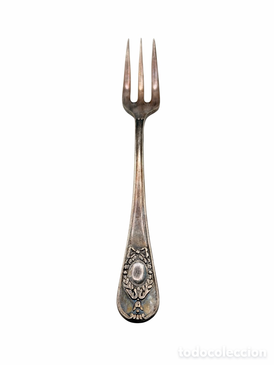 Oggetti Antichi: Antiguo Tenedor Plateado