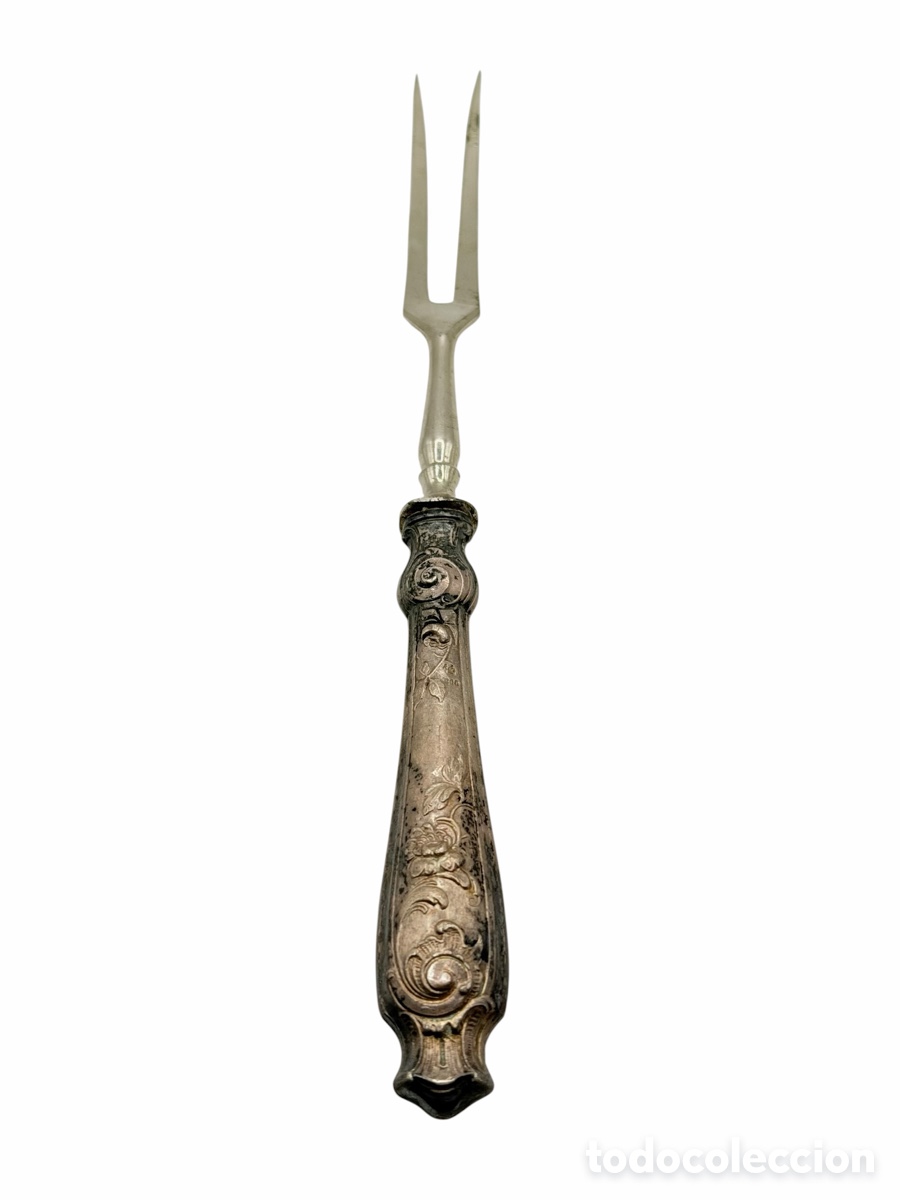 Oggetti Antichi: Antiguo Tenedor Plateado