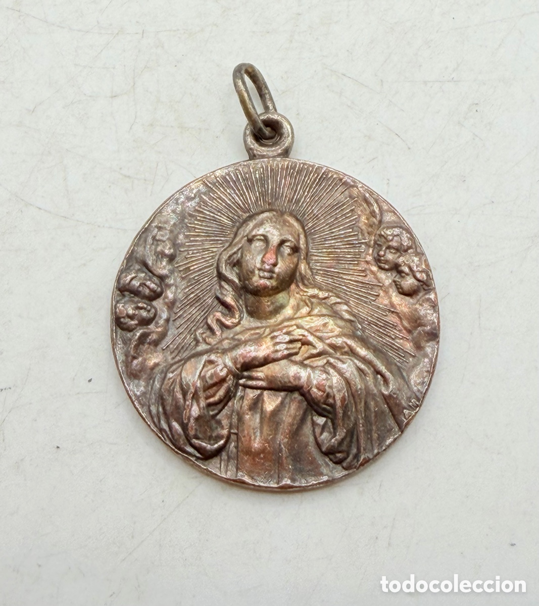 Antig&uuml;edades: Antigua Medalla Religiosa - Foto 2