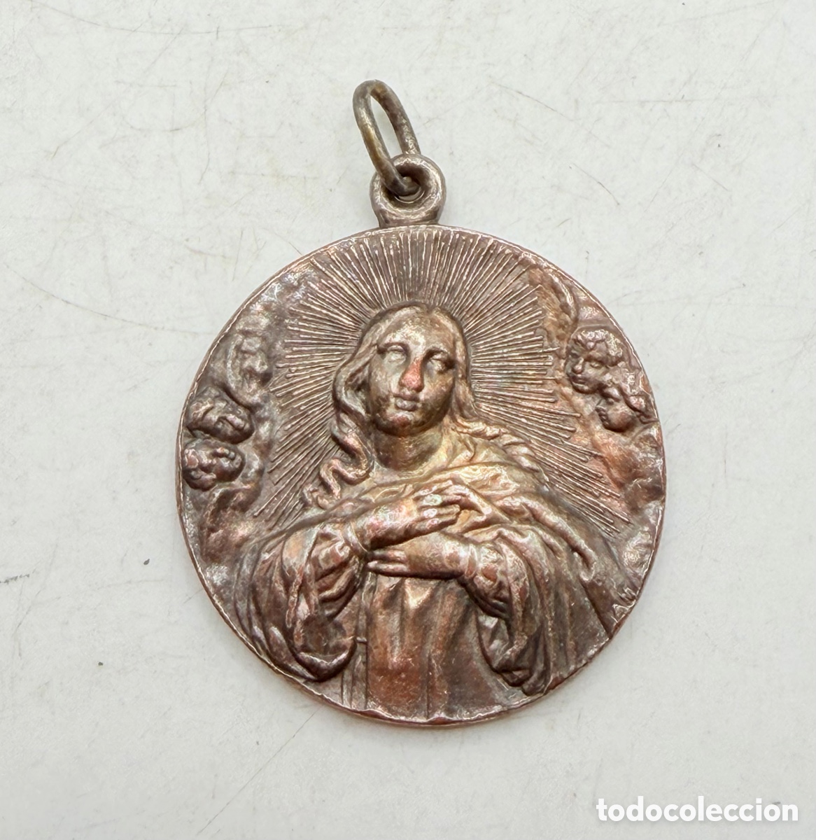 Antig&uuml;edades: Antigua Medalla Religiosa - Foto 3