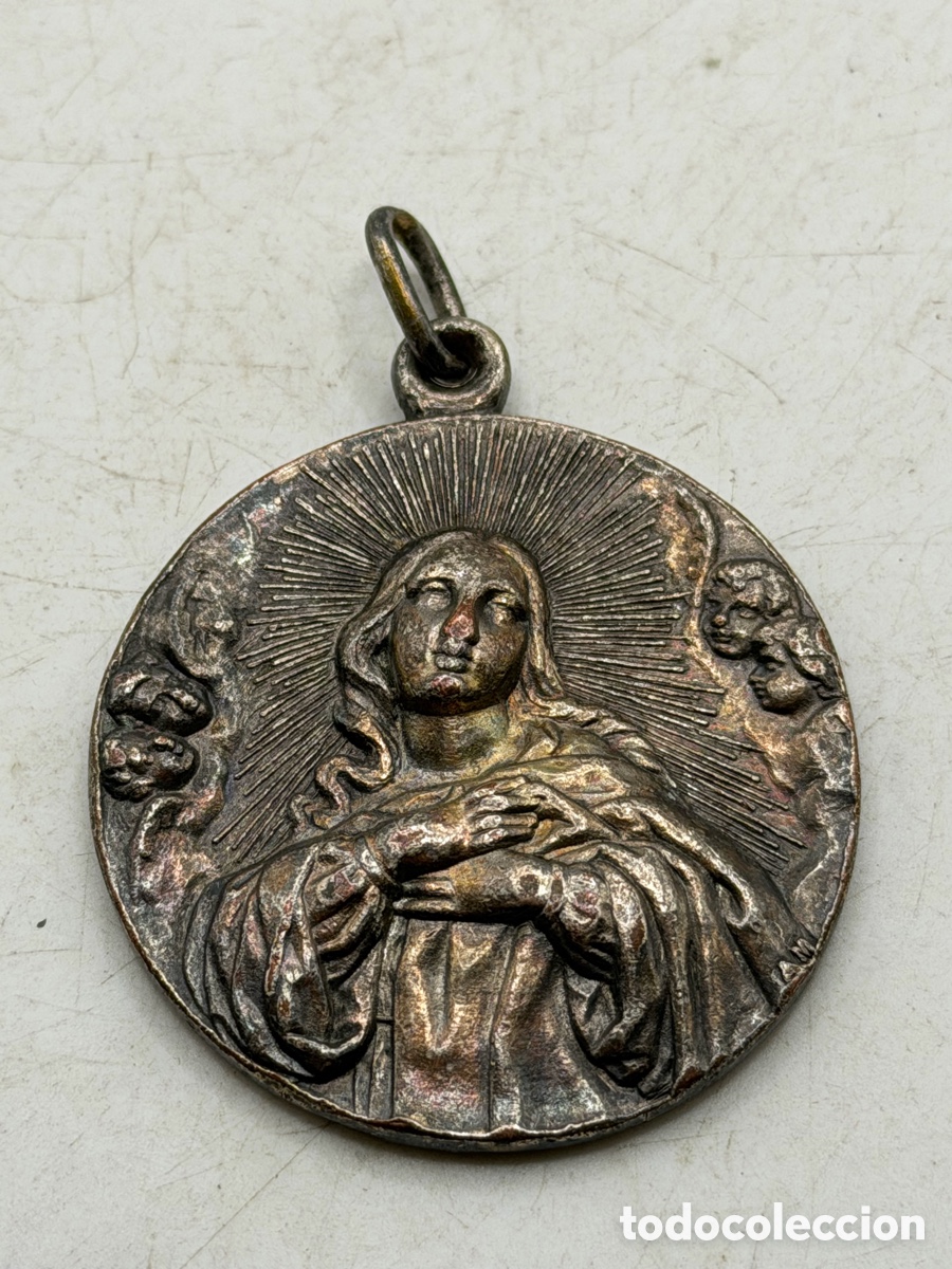 Antig&uuml;edades: Antigua Medalla Religiosa - Foto 4