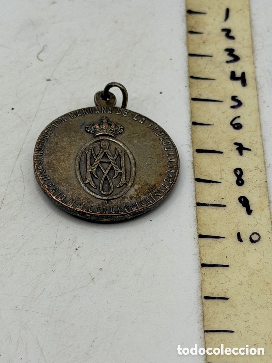 Antig&uuml;edades: Antigua Medalla Religiosa - Foto 6