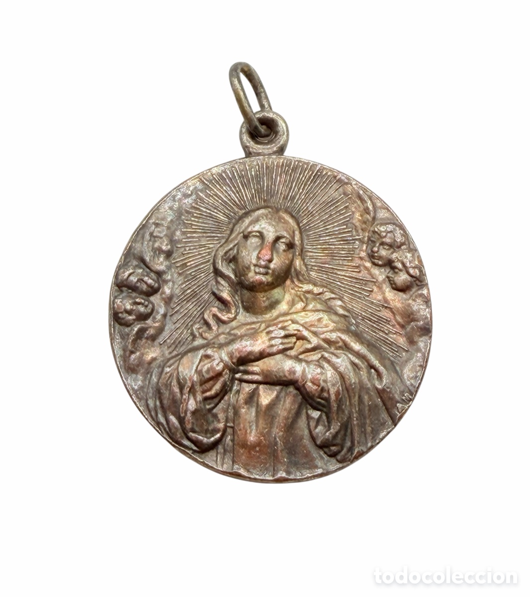 Antig&uuml;edades: Antigua Medalla Religiosa - Foto 1
