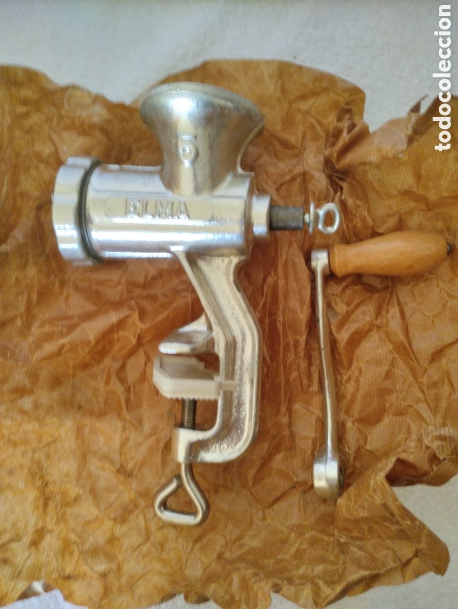 Antig&uuml;edades: Maquina de picar carne antigua Elma