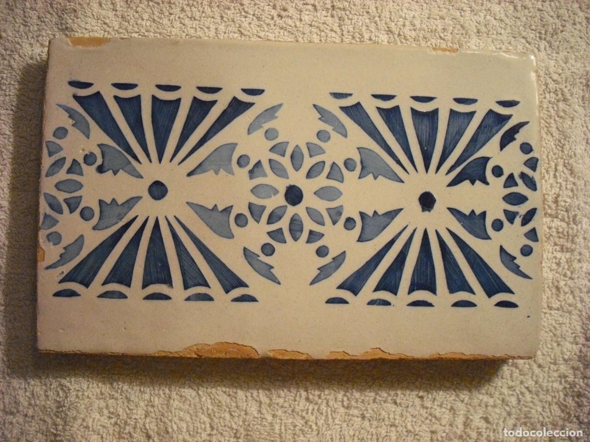 Antig&uuml;edades: ANTIGUO AZULEJO DE 20 X 13 CM - Foto 1