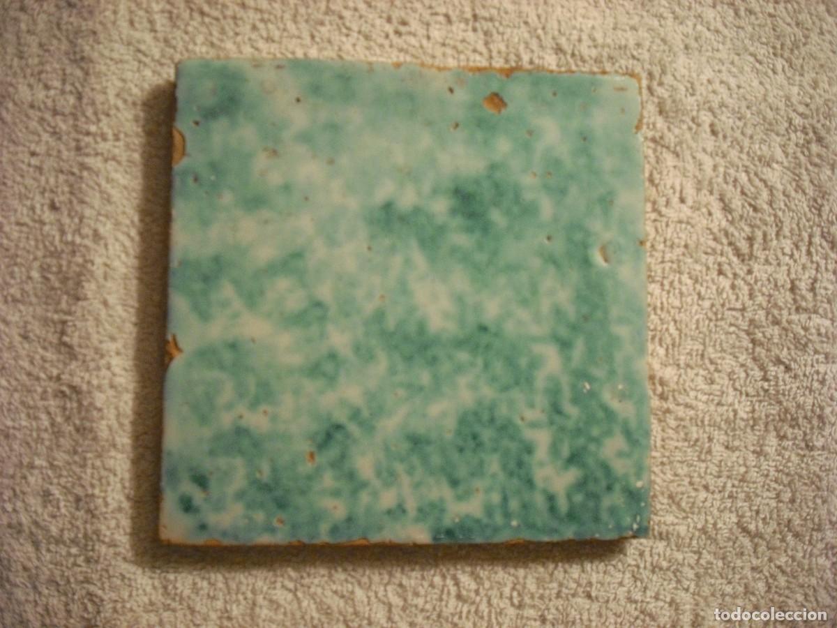 Antiguidades: ANTIGUO AZULEJO CATALAN , 13 X 13 CM