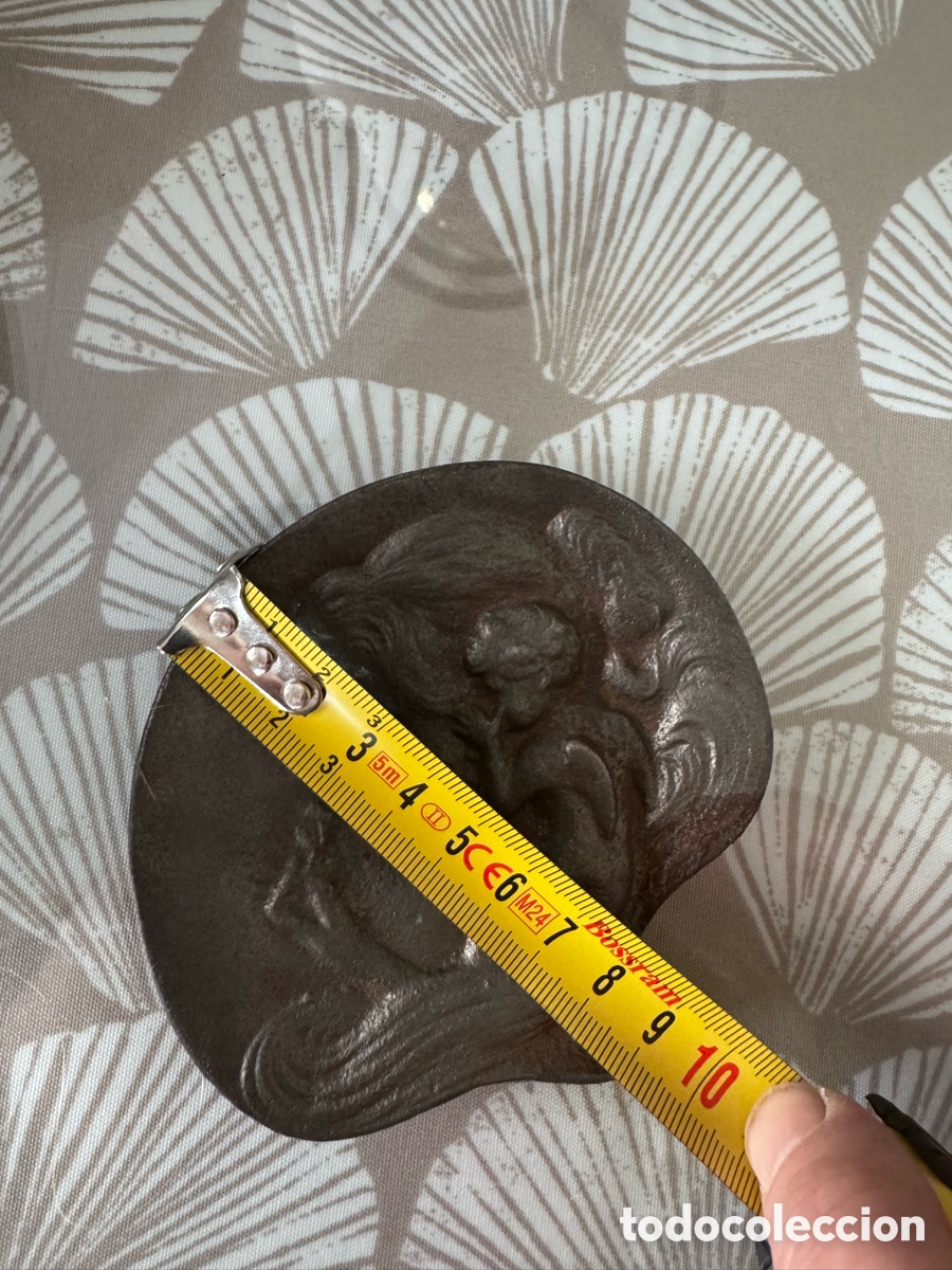 Antig&uuml;edades: Bandeja de metal blanco pewter - Foto 4