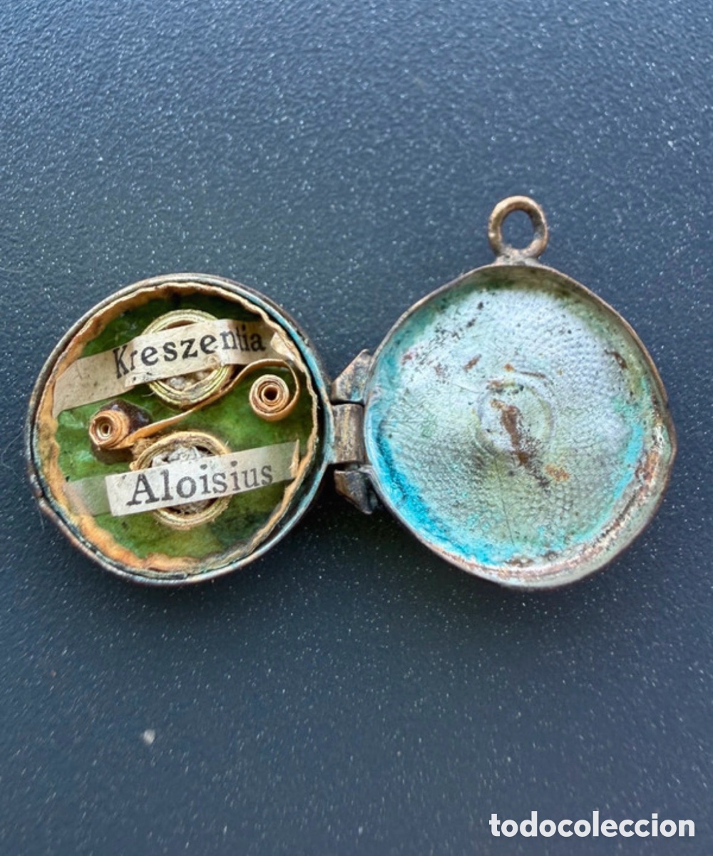 Antiques: Antiguo relicario finales del siglo XVIII, arte sacro, religioso
