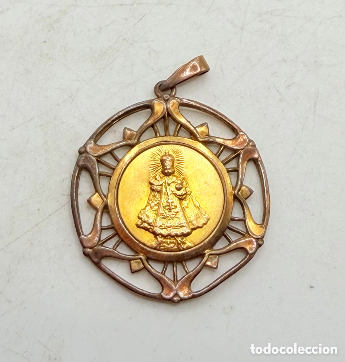 Antig&uuml;edades: Antigua Medalla Religiosa - Foto 3