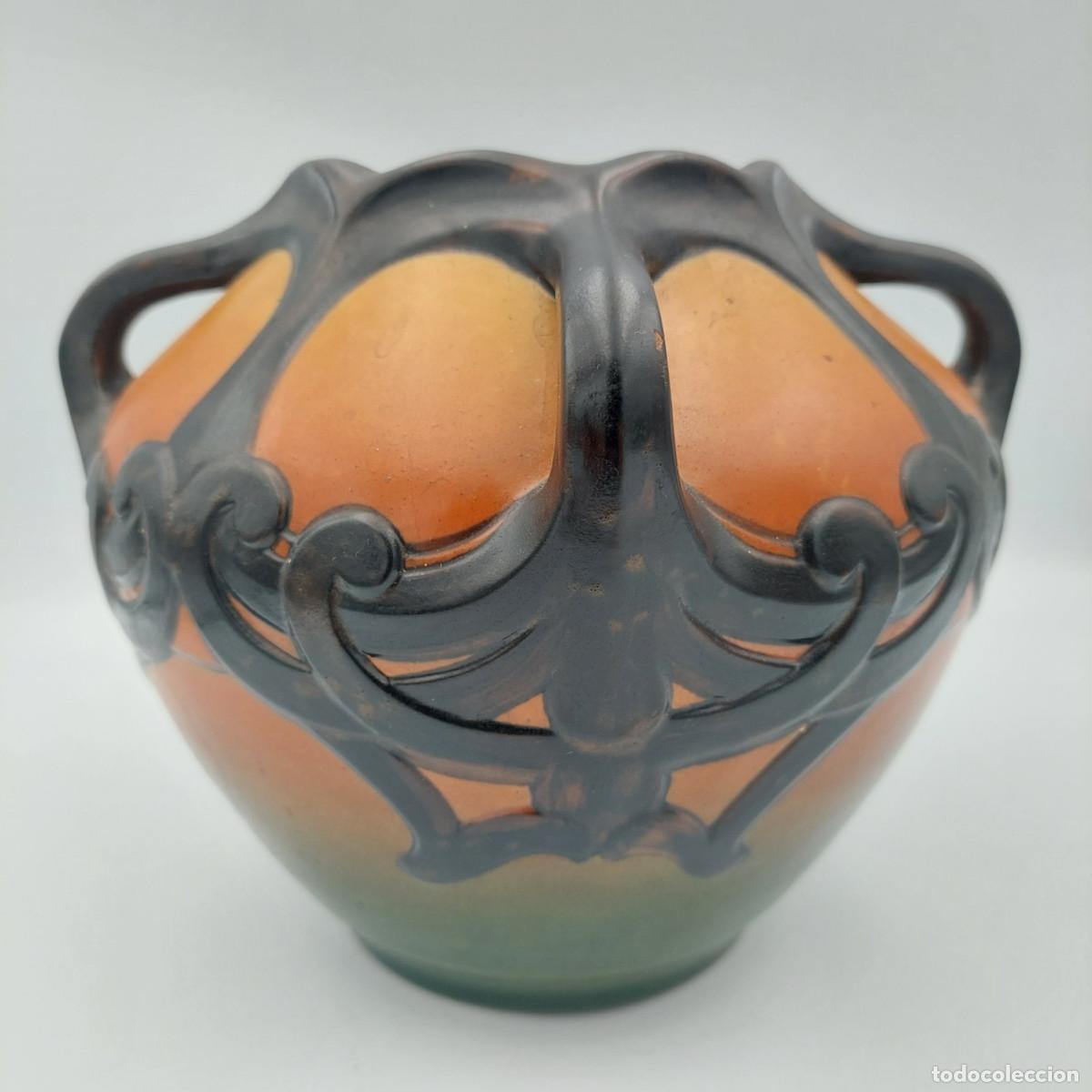 Antig&uuml;edades: Jarron ceramica Art Nouveau Karen Hagen Enke Ipsen Dinamarca
