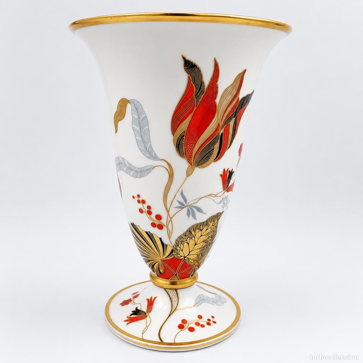 Antig&uuml;edades: Jarron porcelana Art Deco Rosenthal Chippendale