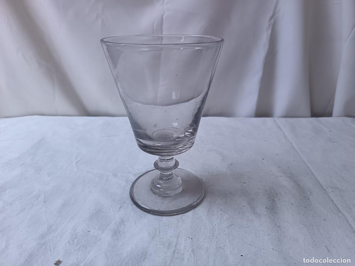 Oggetti Antichi: Antigua Copa de Cristal Soplado, Santaluc&iacute;a, Cartagena, s. XIX