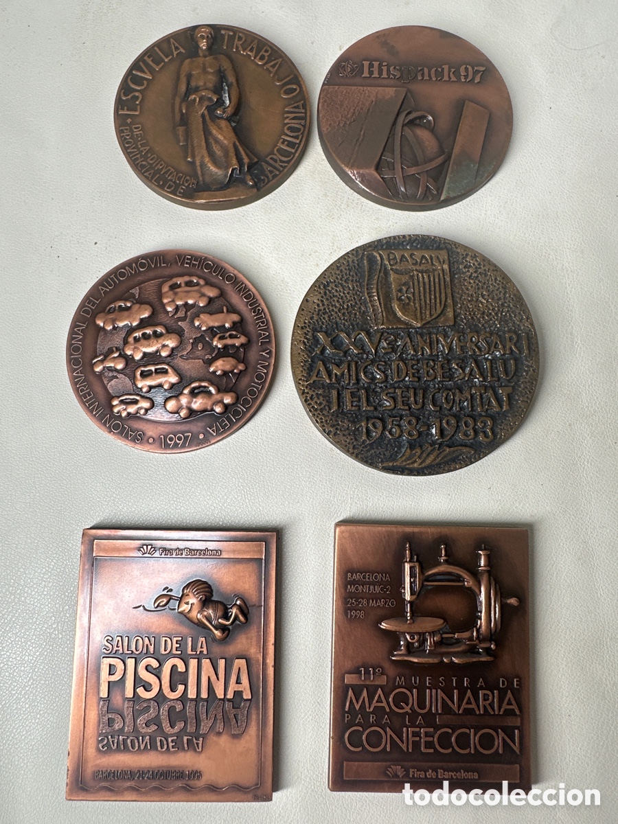 Antiquit&auml;ten: Lote de 6 medallas conmemorativas. colecci&oacute;n