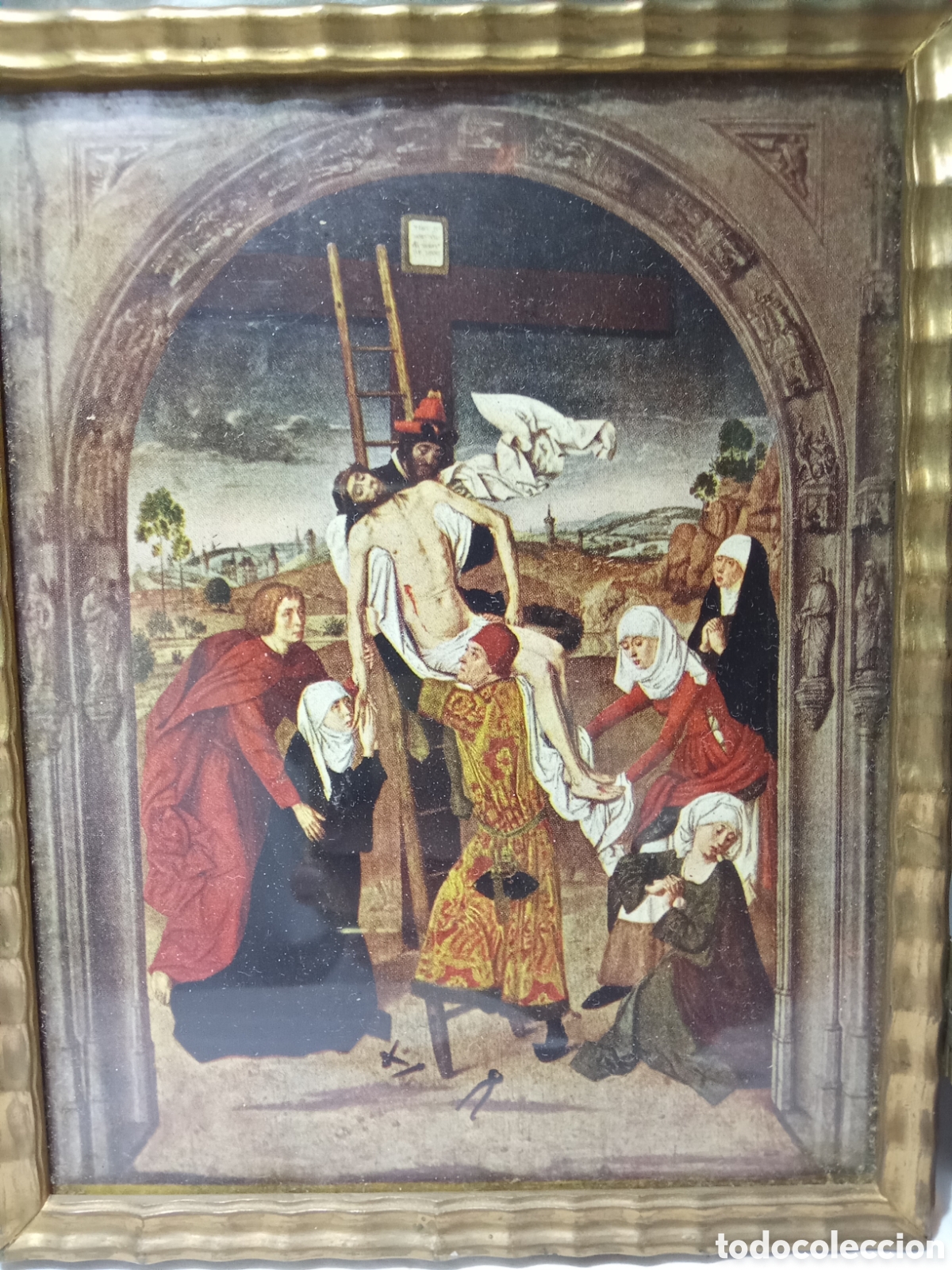 Antig&uuml;edades: BONITO TR&Iacute;PTICO RELIGIOSO VINTAGE - Foto 3