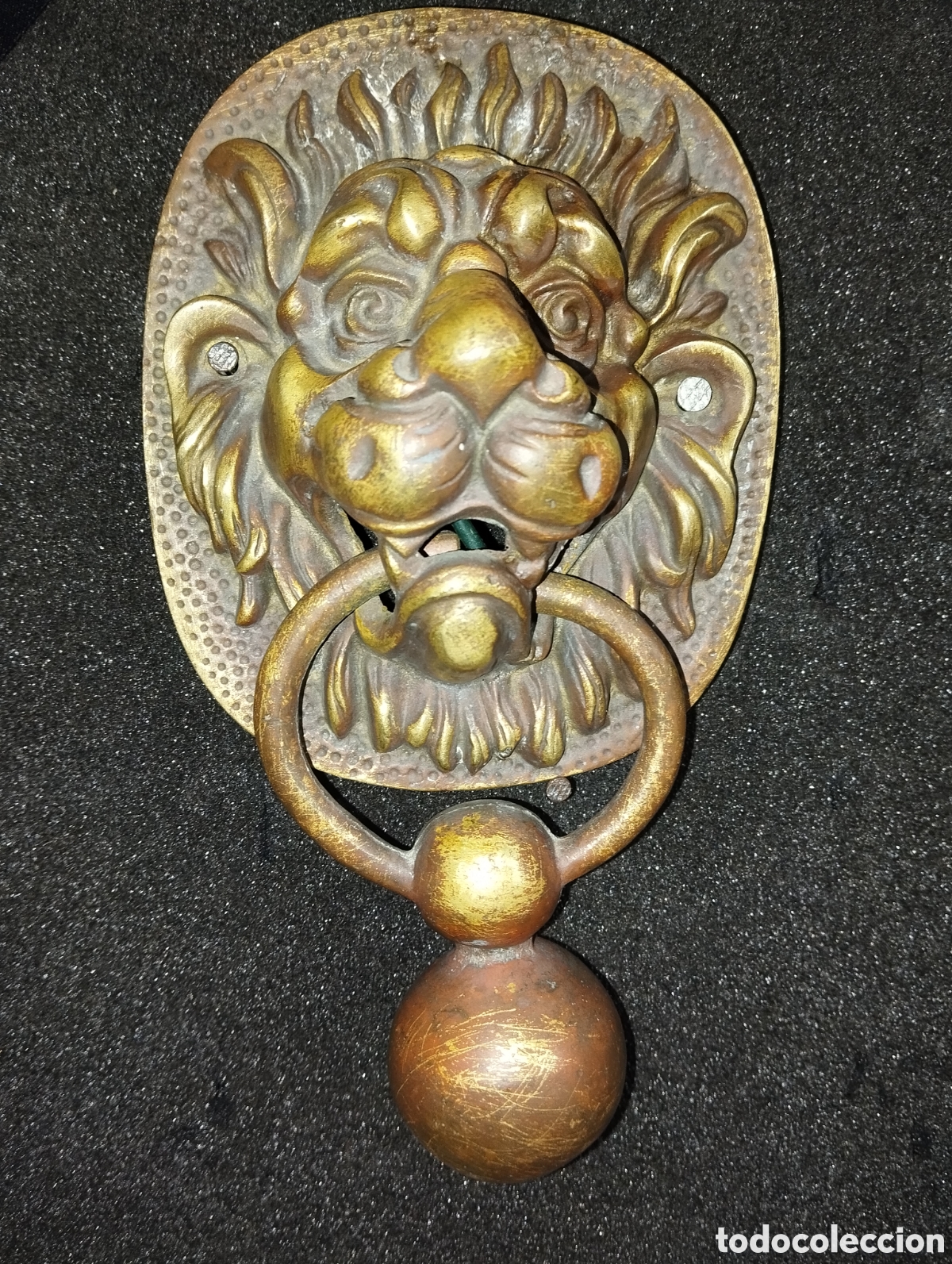 Antiques: Antiguo picaporte /aldaba