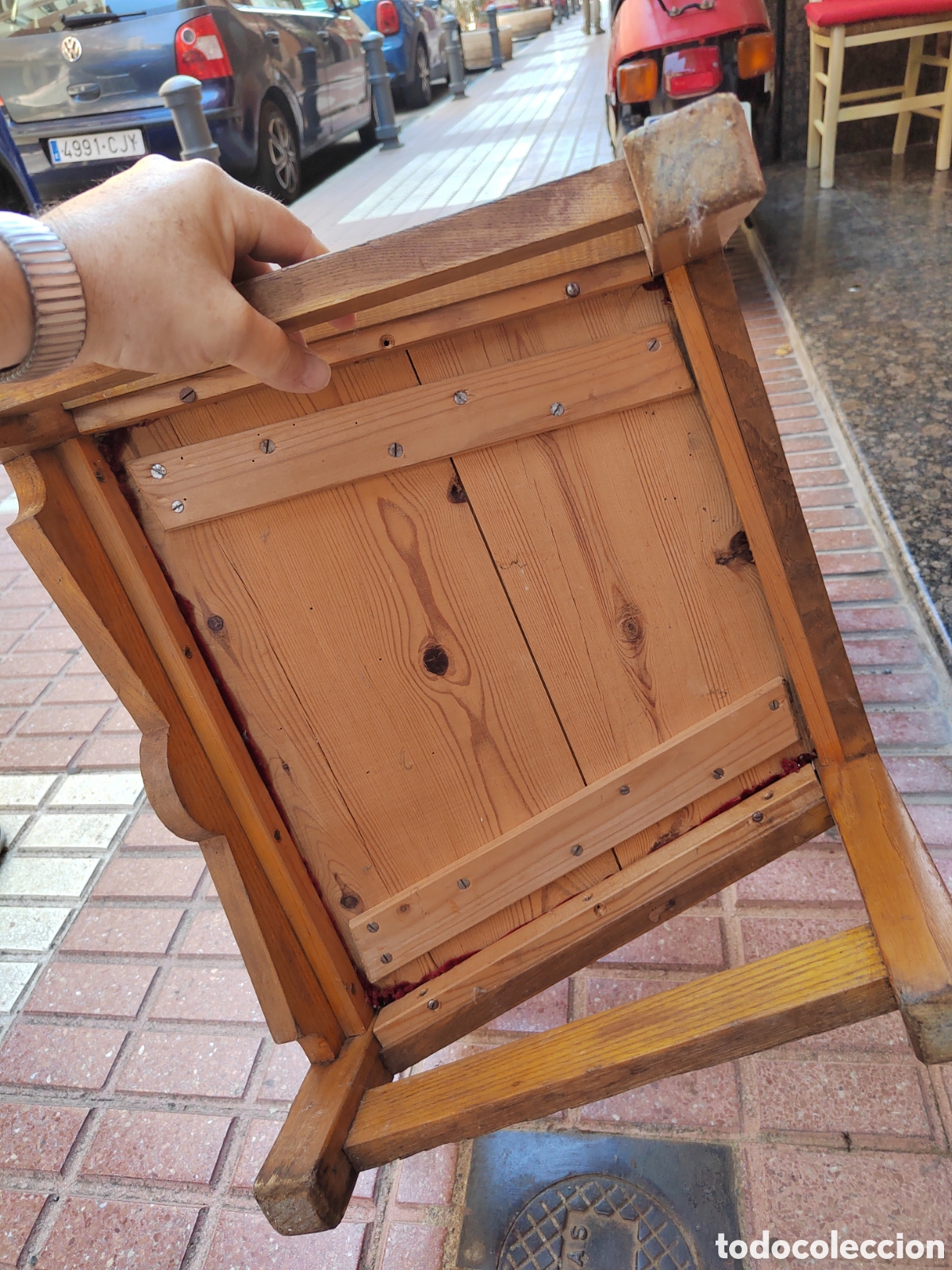 Antig&uuml;edades: Silla reclinatorio de iglesia - Foto 9