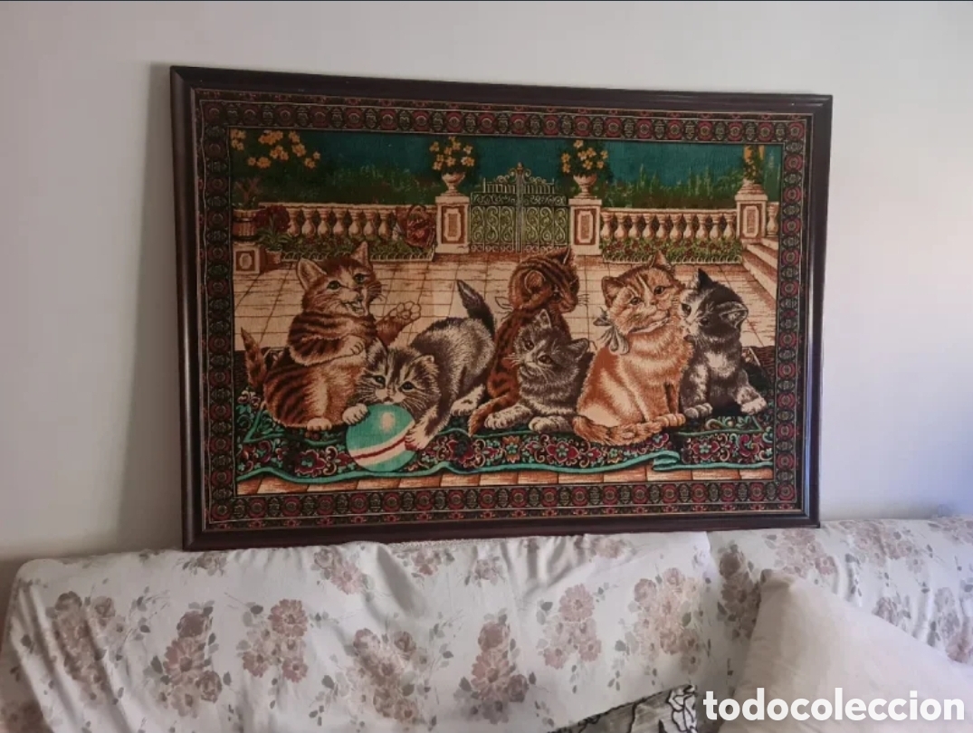 Antig&uuml;edades: Excepcional Tapiz Antiguo Gran Formato Impecable - Foto 2