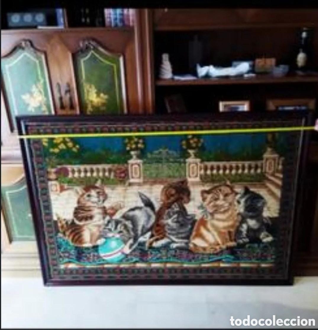 Antig&uuml;edades: Excepcional Tapiz Antiguo Gran Formato Impecable - Foto 4