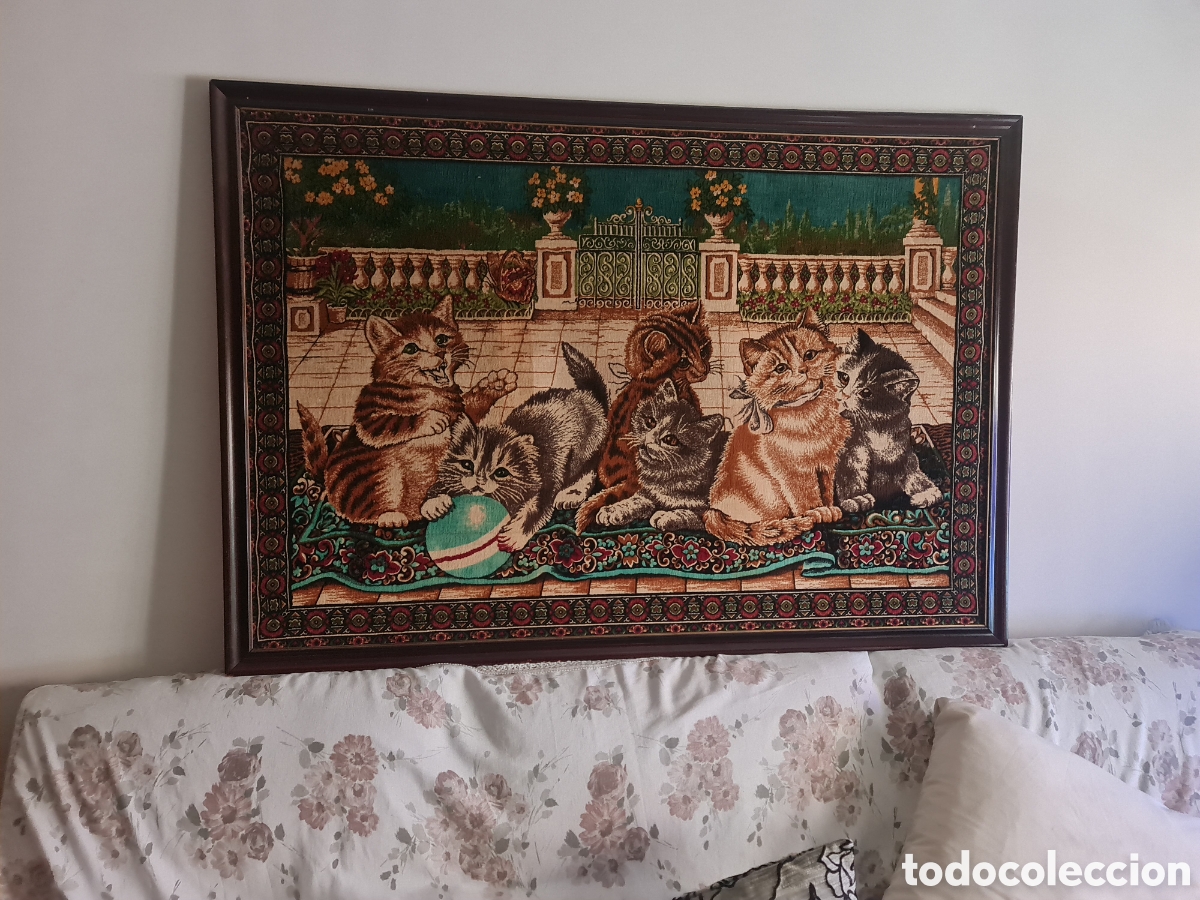 Antig&uuml;edades: Excepcional Tapiz Antiguo Gran Formato Impecable - Foto 1
