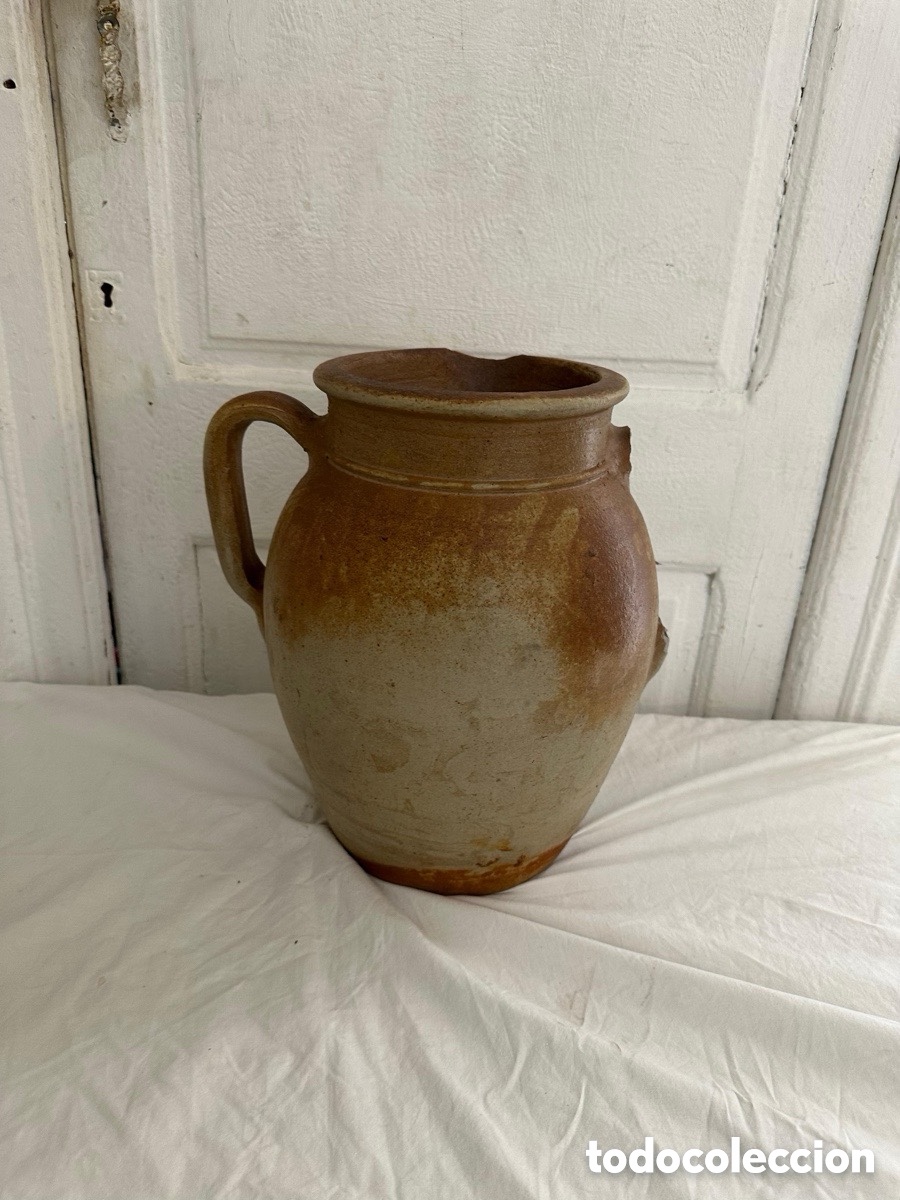 Oggetti Antichi: Antigua Jarra Cer&aacute;mica Catalana Cucurny Barcelona A&ntilde;os 40 60 N&deg;12