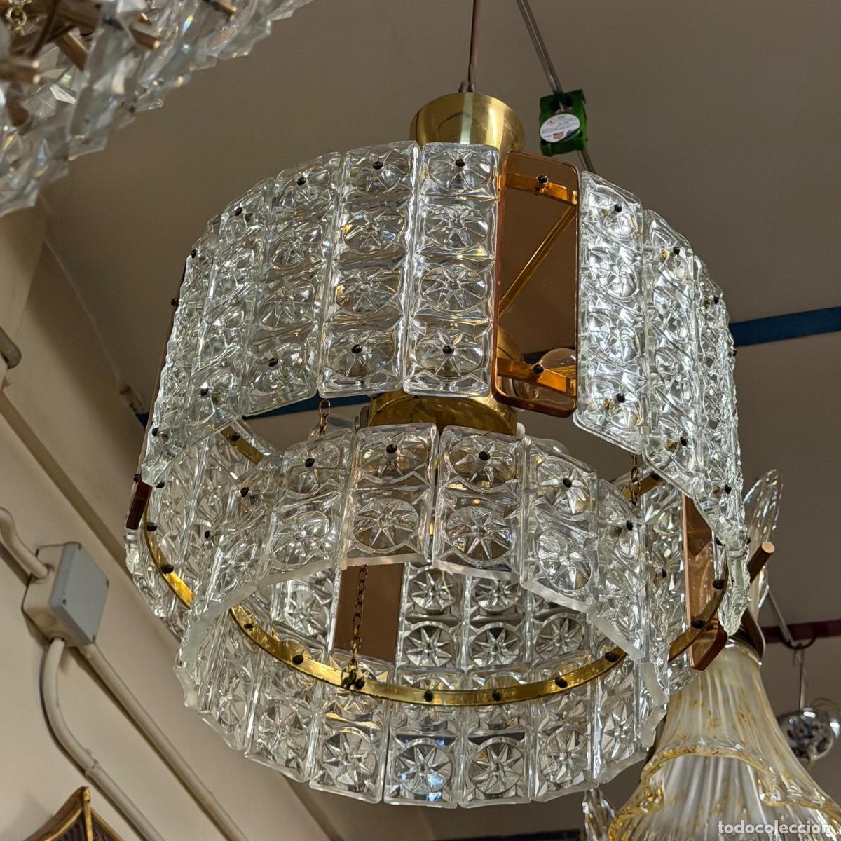 Antig&uuml;edades: L&aacute;mpara de techo cristal