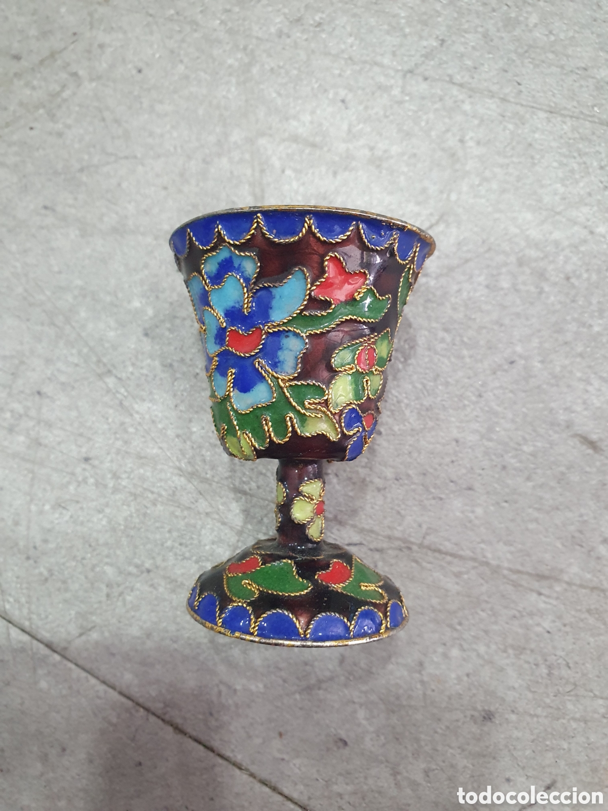 Antiques: Copa de Cloisonn&eacute;. (L120)