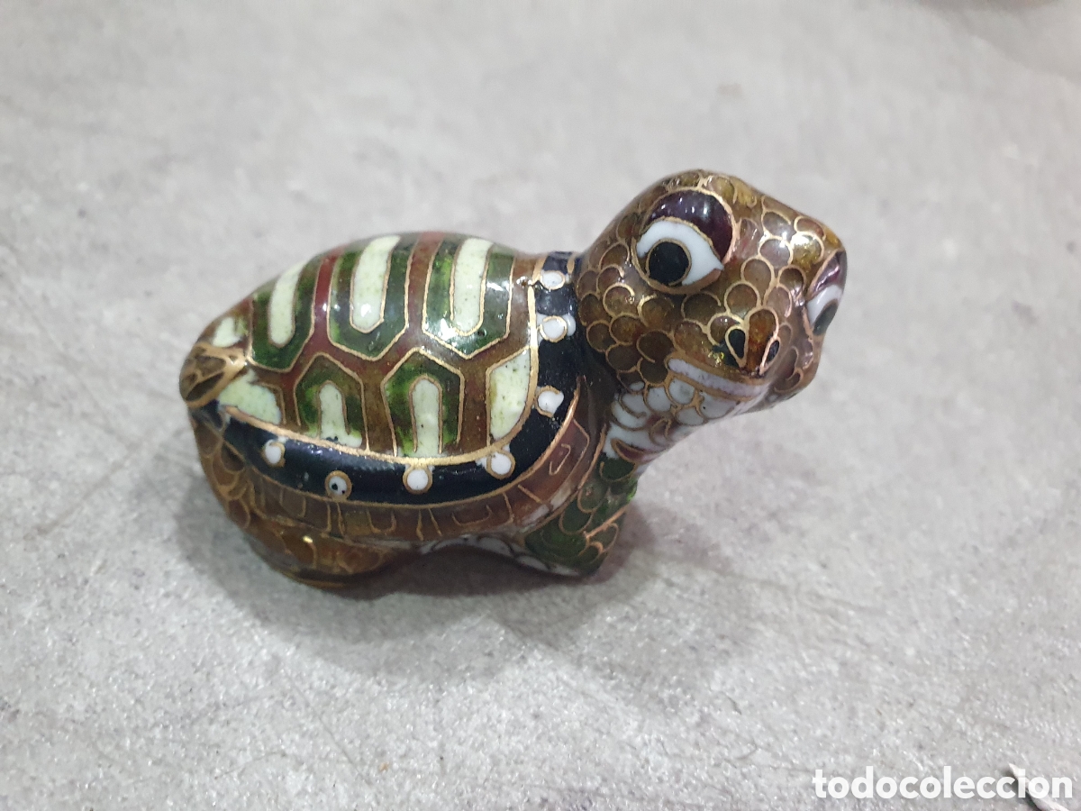 Antiques: Tortuga de Cloisonn&eacute;. (L120)
