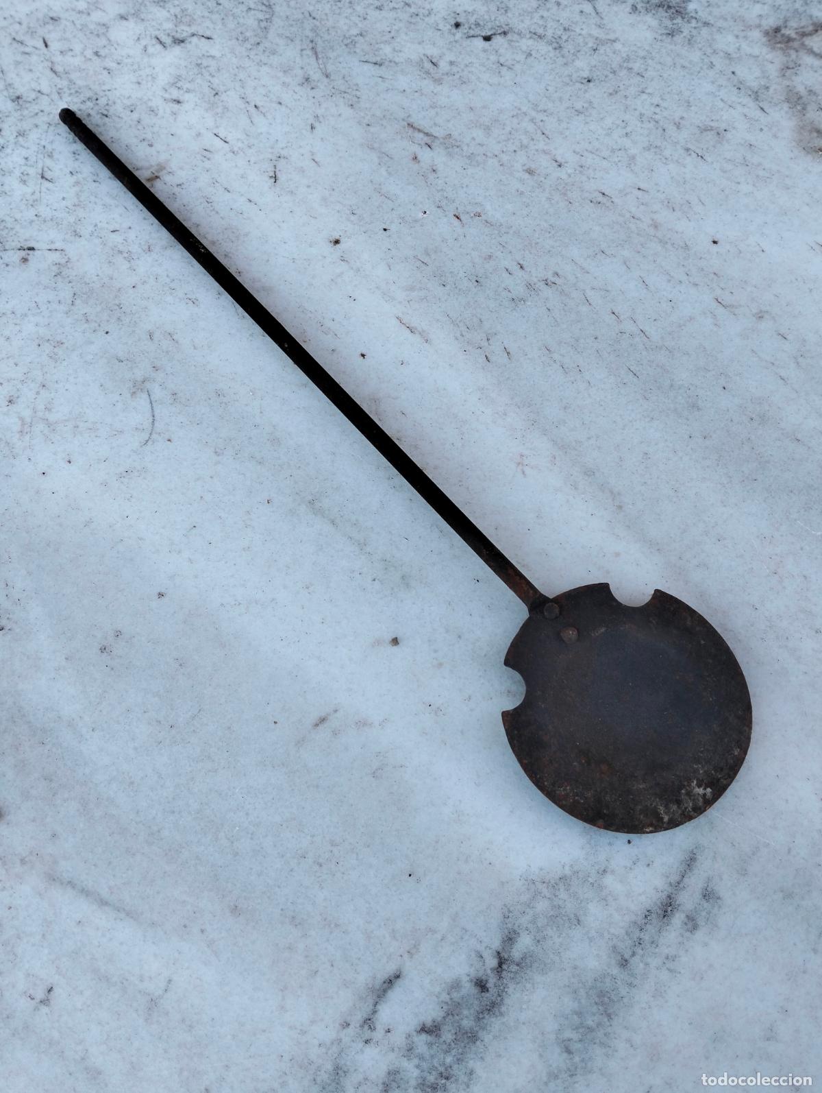 Antiques: Badilla paleta de hierro para brasero o chimenea de los a&ntilde;os 30-40