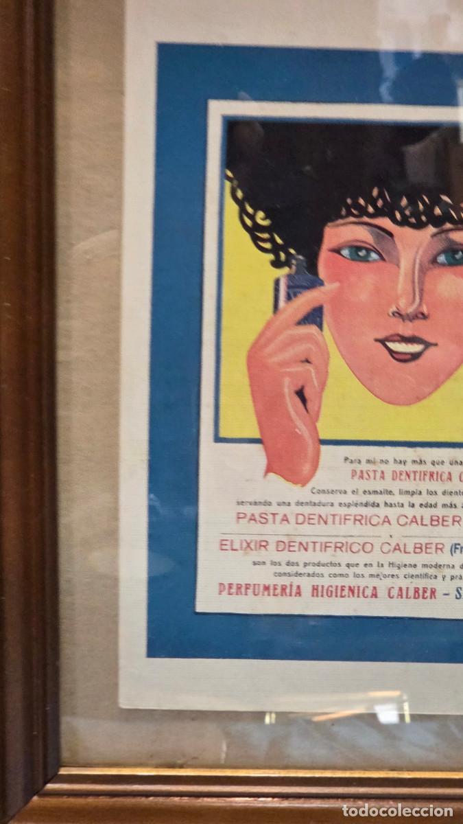Antig&uuml;edades: cuadro con cartel antiguo - Foto 2