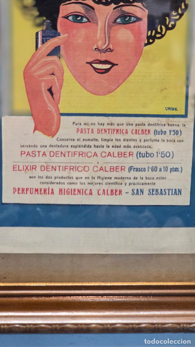 Antig&uuml;edades: cuadro con cartel antiguo - Foto 3