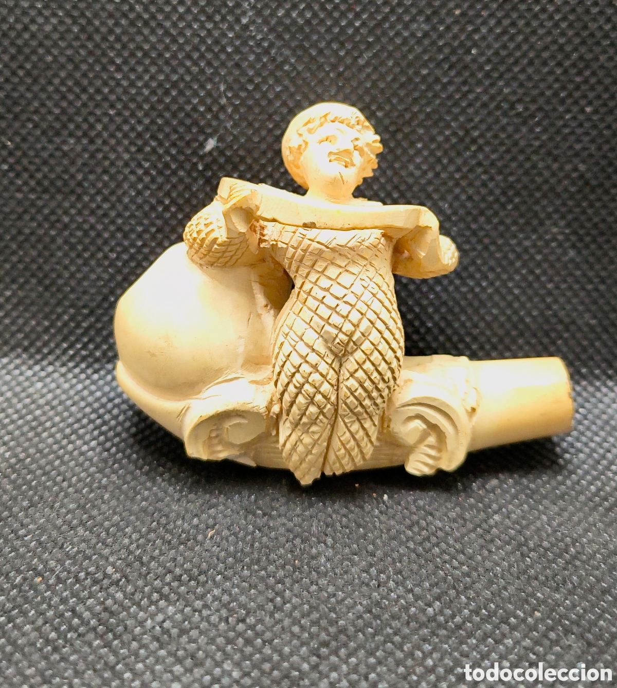 Antig&uuml;edades: Pipa de espuma de mar, circa 1900, figura arlequ&iacute;n