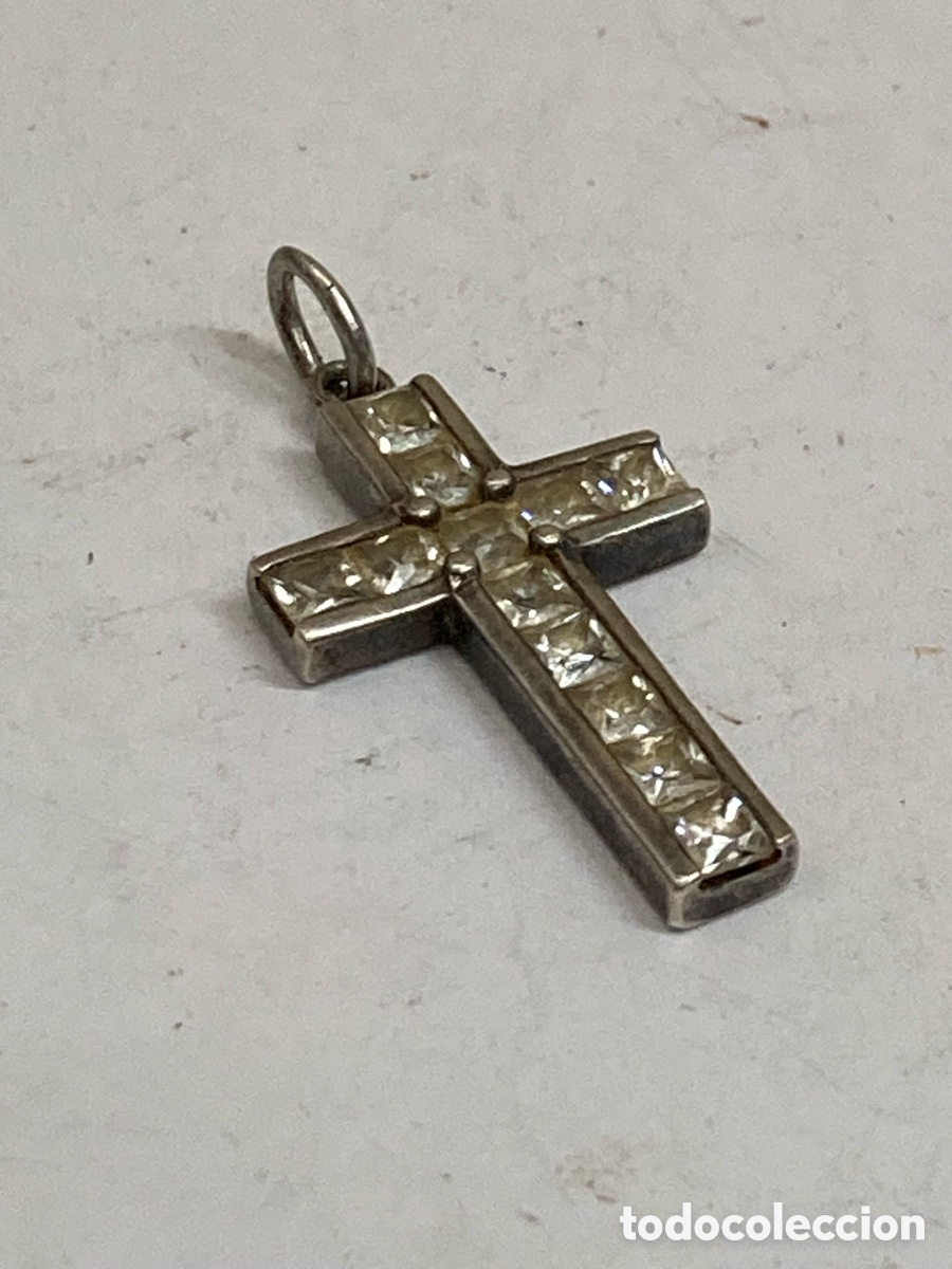 Antig&uuml;edades: Cruz de plata religiosa C625 - Foto 1