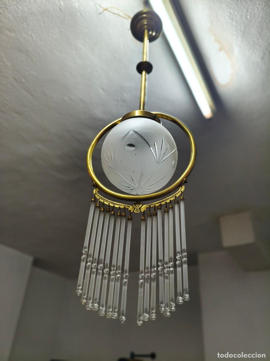 Antig&uuml;edades: LAMPARA MODERNISTA. ART NOUVEAU.