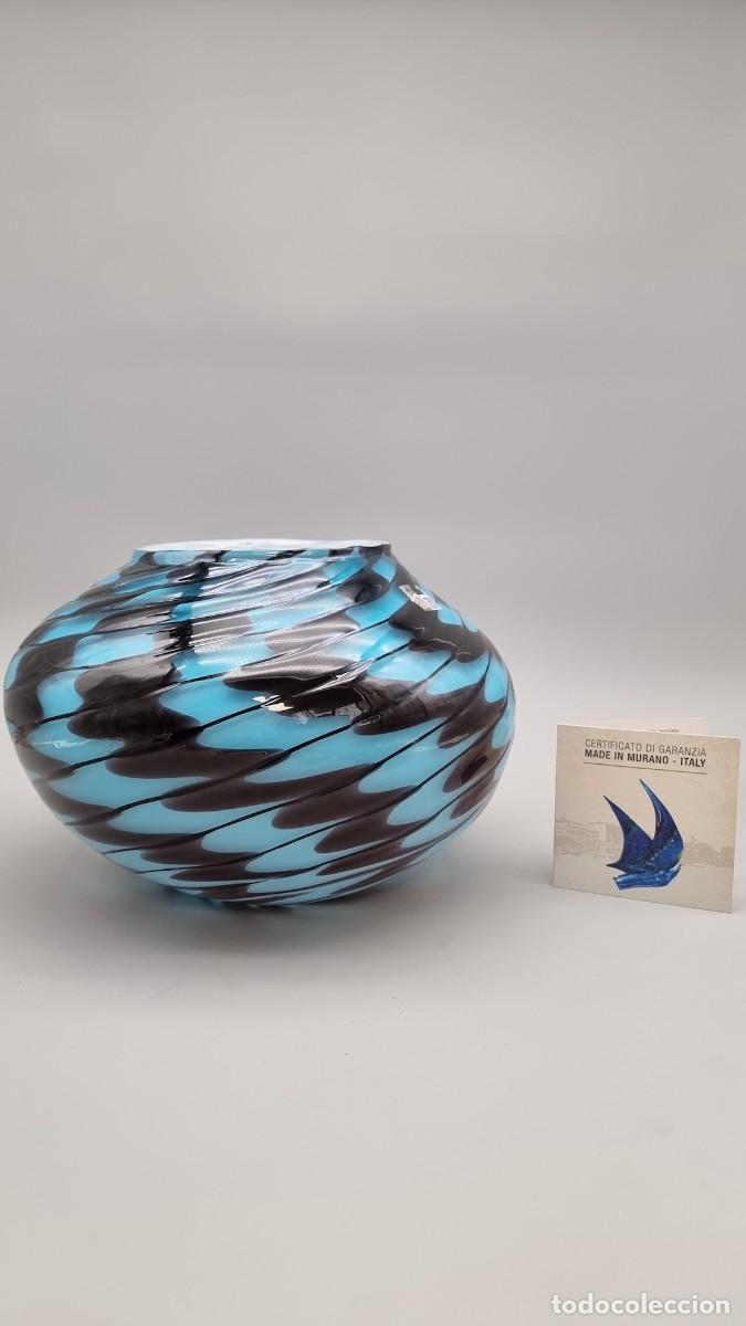 Antig&uuml;edades: Enrico Cammozzo - Jarr&oacute;n - Cristal de Murano - Original firmado - 2,7 kg