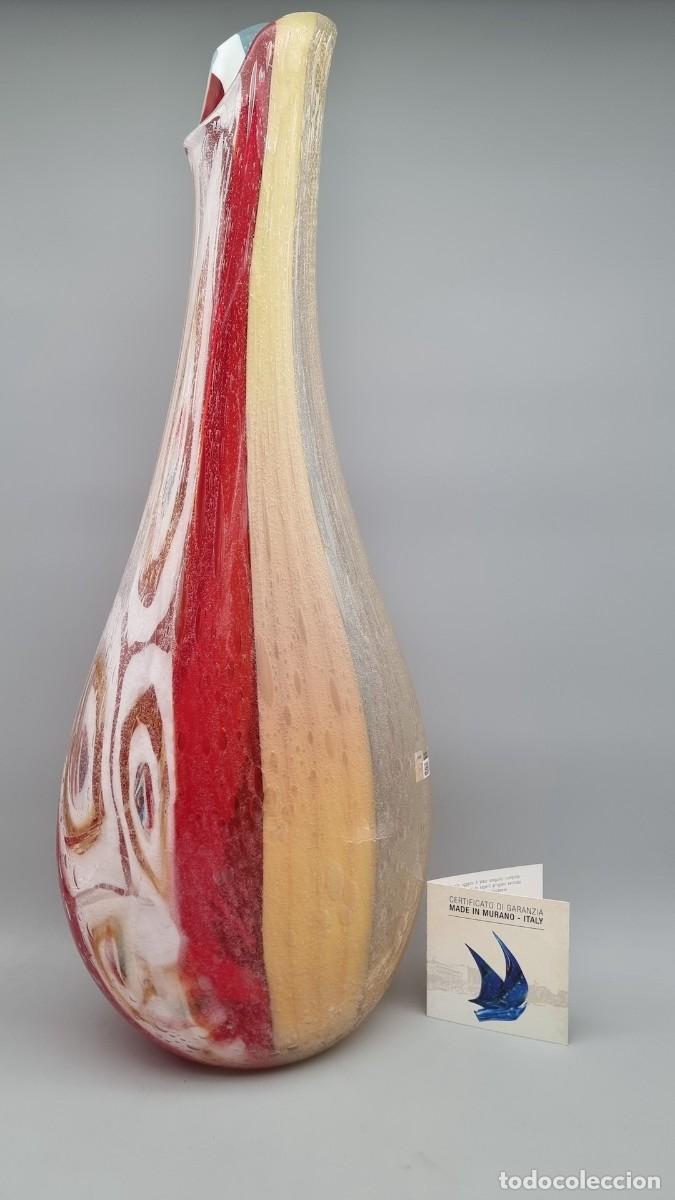 Antig&uuml;edades: Enrico Cammozzo - Jarr&oacute;n - Cristal de Murano - Original firmado - 68 cm
